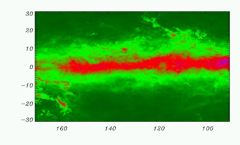 The second Galactic quadrant in Gamma Ray