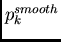 \( p_{k}^{smooth} \)