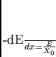 \begin{displaymath}
-\frac{dE}{dx} = \frac{E}{X_0}
\end{displaymath}