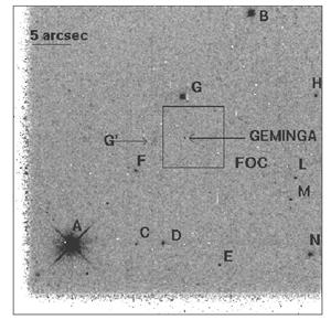 Immaginein ottico di Geminga 