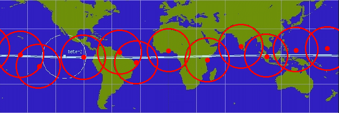 Tutte le stazioni di Terra di HETE-2